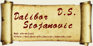 Dalibor Stojanović vizit kartica